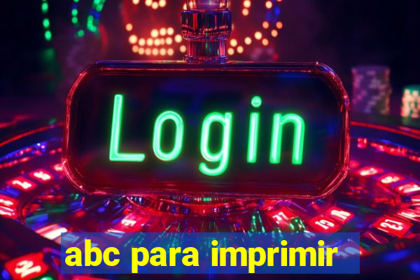 abc para imprimir